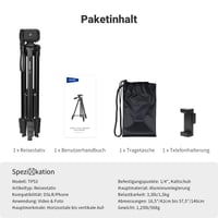 Stojan na fotoaparát a telefón NEEWER TP53, ľahký kovový cestovný statív s držiakom Cold Shoe, kompatibilný s iPhone na natáčanie videí 9