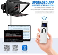 NEEWER X12 Aluminium Teleprompter Távirányítóval és App Vezérléssel, Tablet és Okostelefon Kompatibilis 4
