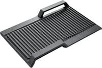 Neff Stainless Steel Grill Plate, Noir, Rectangular, Suitable for Induction, Built-in 3