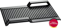 Neff Stainless Steel Grill Plate, Noir, Rectangular, Suitable for Induction, Built-in 2