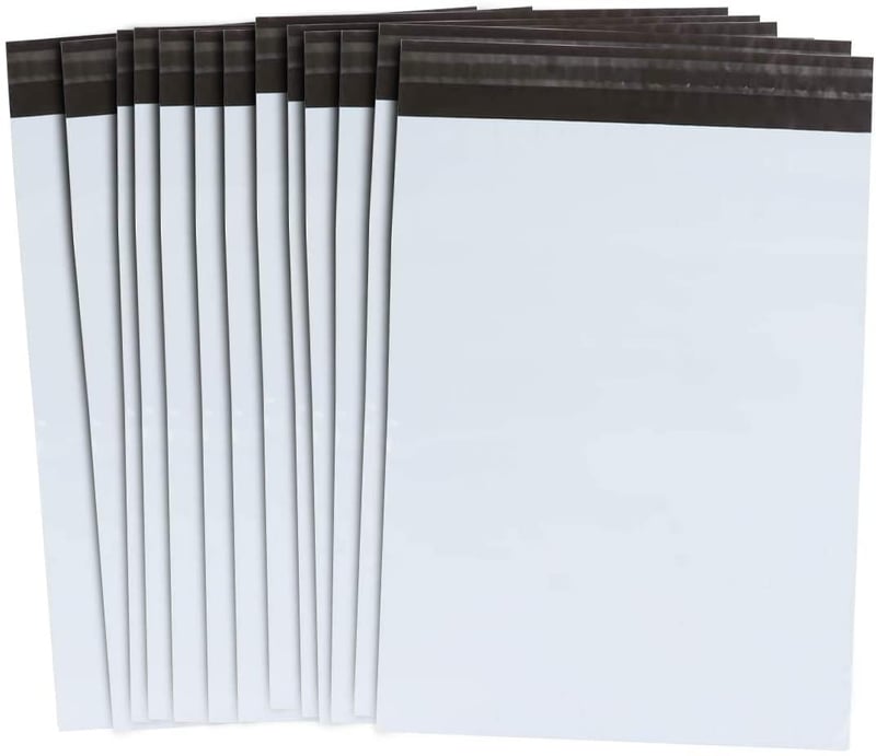 NefLaca 100 ks samolepiacich nepriehľadných plastových poštových obálok 152 x 228 mm na oblečenie a textil, veľkosť S