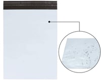 NefLaca 100 ks samolepiacich nepriehľadných plastových poštových obálok 152 x 228 mm na oblečenie a textil, veľkosť S 6