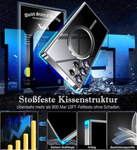 Neivi Samsung Galaxy S22 Ultra MagSafe tok kameravédelemmel, ütésálló, átlátszó, katonai védelemmel 3