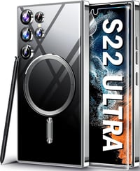 Neivi Samsung Galaxy S22 Ultra MagSafe tok kameravédelemmel, ütésálló, átlátszó, katonai védelemmel 1