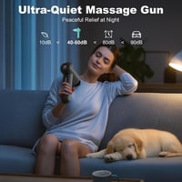 Nekteck Mini masszázspisztoly mélyszöveti, 5 masszázsfejjel, hordozótáskával 6