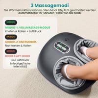 Masážny prístroj na nohy Nekteck Shiatsu s funkciou vyhrievania, diaľkovým ovládaním, vzduchovou kompresiou a hĺbkovou masážou, elektrický masážny prístroj na nohy, darček pre mužov a ženy 4