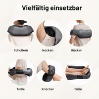 Nekteck Shiatsu masážny prístroj na krk a chrbát s funkciou vyhrievania, elektrický 3D masážny vankúš na miesenie krku, chrbta, ramien, úľava od bolesti 7