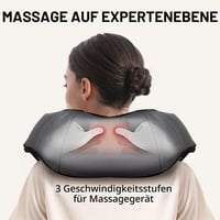 Nekteck Shiatsu masážny prístroj na krk a chrbát s funkciou vyhrievania, elektrický 3D masážny vankúš na miesenie krku, chrbta, ramien, úľava od bolesti 5