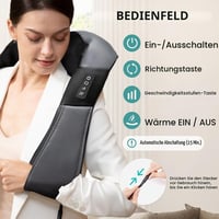Nekteck Shiatsu masážny prístroj na krk a chrbát s funkciou vyhrievania, elektrický 3D masážny vankúš na miesenie krku, chrbta, ramien, úľava od bolesti 2