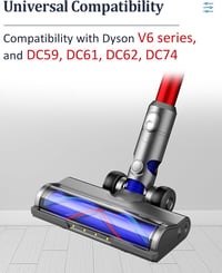 Nekuma Dyson V6 DC59 DC61 DC62 DC74 kemény padló fej LED világítással 2