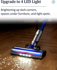 Nekuma Dyson V6 DC59 DC61 DC62 DC74 kemény padló fej LED világítással 5