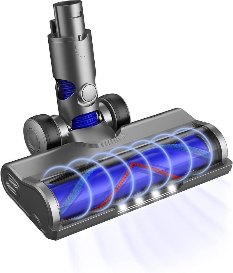Nekuma Dyson V6 DC59 DC61 DC62 DC74 kemény padló fej LED világítással