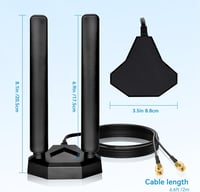 Nelawya 4G LTE antenna SMA/TS9 csatlakozóval, 10-12 dBi, kültéri 5