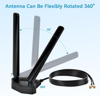 Nelawya 4G LTE antenna SMA/TS9 csatlakozóval, 10-12 dBi, kültéri 4
