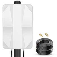 Vonkajšia smerová MIMO panelová anténa Nelawya 4G LTE 5G, 700-2700 a 3300-3800 MHz, 12dBi, s 10-metrovým káblom, konektormi TS9 a SMA, pre 5G 4G 3G LTE routery 9