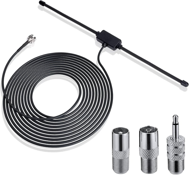 Nelawya FM DAB Rádió Antenna 75 Ohm F Csatlakozó 3M Kábel