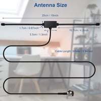Nelawya FM DAB Rádió Antenna 75 Ohm F Csatlakozó 3M Kábel 3