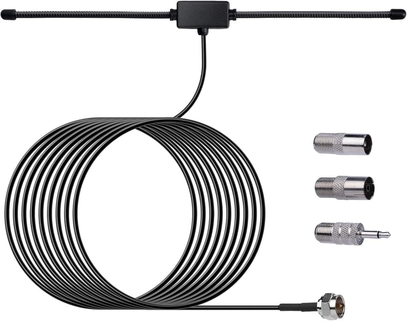 Nelawya FM DAB Rádió Antenna 75 Ohm F Csatlakozó 3M Kábel