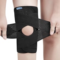 NELLHOMY Professzionális Térdrögzítő Fekete S - Fájdalomcsillapítás és Sérülésgyógyulás 1
