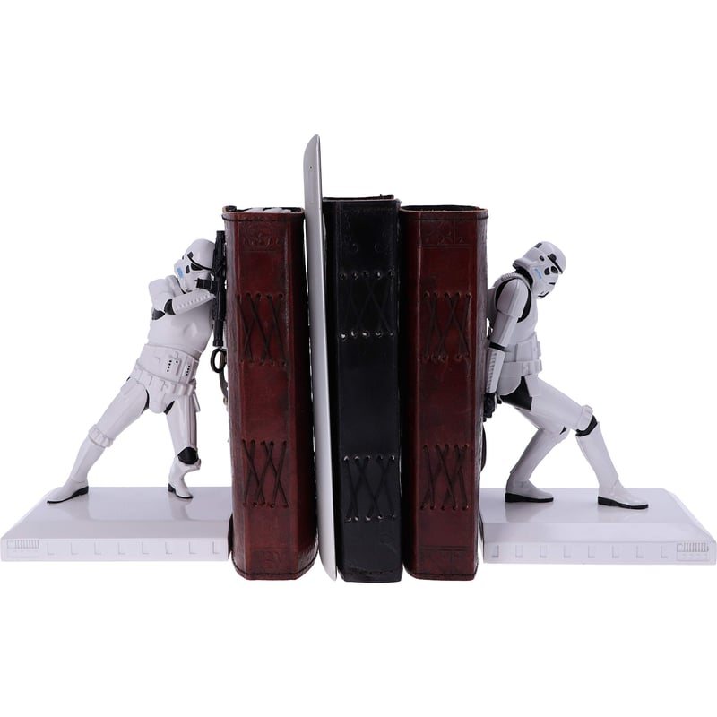 Dekoratívna zarážka na knihy Nemesis Now The Original Stormtrooper zo živice – biela – 18,5 cm