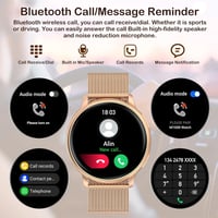 Nemheng Női Okosóra 1.32" Érintőkijelzővel - Bluetooth Hívás, IP67 Vízálló Fitneszkövető, Alvásfigyelő, Pulzusmérő, Vérnyomásmérő, 19 Sportm 2