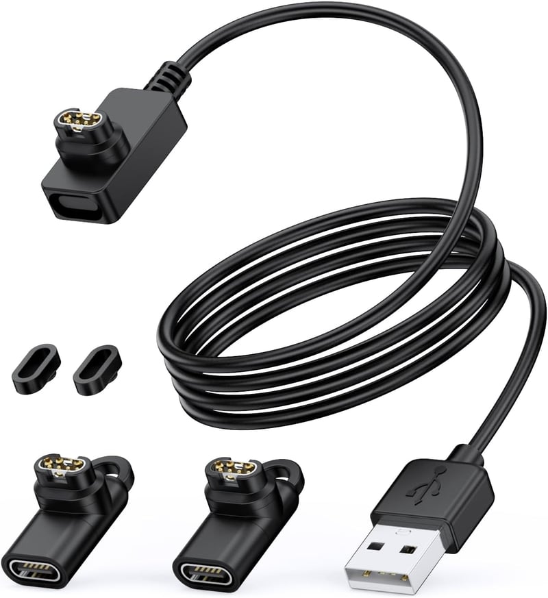 NENASEW Garmin Töltőkábel USB-C Vivoactive Forerunner Fenix Venu Instinct Órához