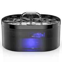 Fântână de băut automată pentru pisici Nenozi 2,2 L cu pompă ultra-silențioasă, filtru cu cărbune activ și lumină LED, pentru pisici și câini 1