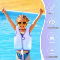 Detská plavecká vesta NEO-SPLASH, pomôcka na plávanie pre batoľatá vo veku 1-6 rokov, s nastaviteľnými bezpečnostnými popruhmi pre chlapcov aj dievčatá 2