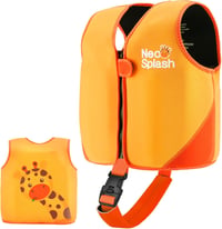 NEO-SPLASH Gyermek Úszódzseki 1-6 Éves Fiúknak és Lányoknak Állítható Biztonsági Szíjakkal - 1-3, KS Orange 1
