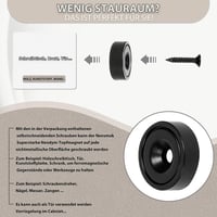 Neosmuk 20mm Neodímium Mágnes Fekete 4db - Fal, Tábla, Ajtó, Konyha, Iroda 6