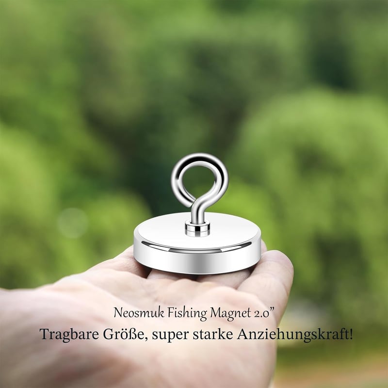 Neosmuk erős neodímium mágnes 140 kg teherbírású, nagy korong alakú mágnes magnet fishinghez