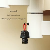 Neosmuk mágneses kampó - fekete, 10 kg terhelhetőség, 20 db-os csomag 7