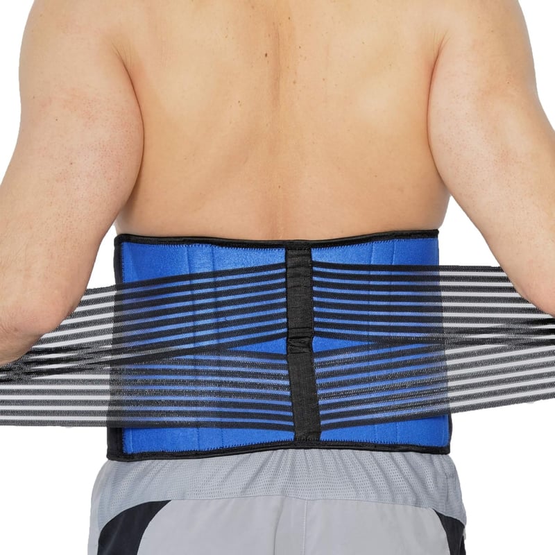 NEOtech Care neoprén hátbrace dupla pántokkal XXL fekete kompressziós