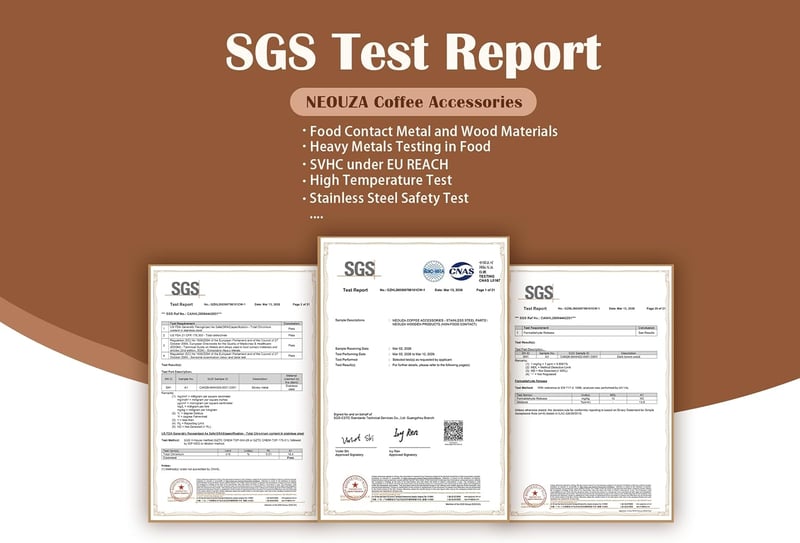 NEOUZA 51 mm bottomless espresso szűrőtartó rozsdamentes acél rozafaszínű nyéllel DeLonghi Dedica EC680 EC685 EC785 EC820 EC850 EC860 és Sme