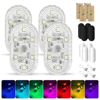 NEOVSUNY autós LED hangulatfény mágneses USB érintős, RGB 7 szín, tölthető - 4 db 1