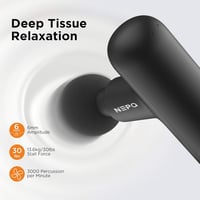 NEPQ Mini Masszázspisztoly Hordozható Fascia Masszírozó 4 Fejjel Mély Szövet Masszázs 4