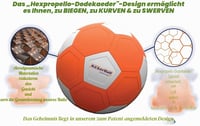 Nerf Kickerball nogometna lopta za trikove - veličina 4 - višebojna 6