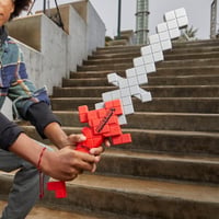 Nerf Minecraft Heartstealer Kard 4 Elite Habszivacs Lövedékkel - Puha Pengéjű Játékfegyver Gyerekeknek 8 Éves Kortól 4