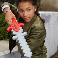 Nerf Minecraft Heartstealer Kard 4 Elite Habszivacs Lövedékkel - Puha Pengéjű Játékfegyver Gyerekeknek 8 Éves Kortól 6