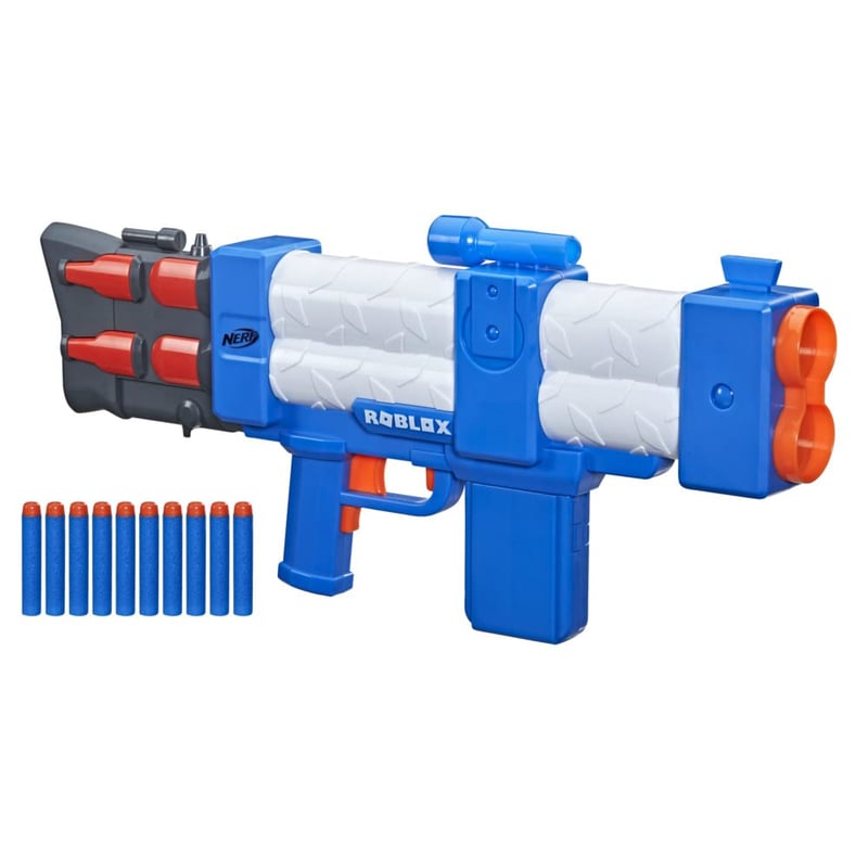 Lansator de burete motorizat Nerf Roblox Arsenal Pulse Laser - 10 săgeți Elite, încărcător de 10 și cod virtual pentru joc