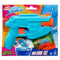 Vodná pištoľ Nerf Super Soaker Mini Dunk-Fill s nádržkou 100 ml, oranžovo-svetlomodrá, od 6 rokov 2