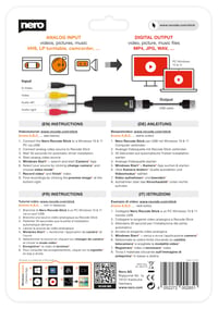 Nero VHS to USB Video Grabber nahrávací adaptér – karta na digitalizáciu VHS, prevodník z analógu na digitál, S-VHS, Hi8, Super 8, DVD, Windows 11/10 3