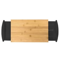 Set de funduri de tocat din bambus NERTHUS FIH 332, maro și negru, 39 x 25 x 4 cm, 3 bucăți 3