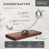 Nerthus FIJ 853 Billenő Sonkatartó Forgó Fejjel és Állítható Talppal – Sonka és Lapocka Szeleteléshez 2