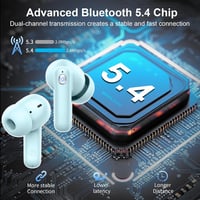 Nerunsa 2026 Bluetooth 5.4 HiFi sztereó fülhallgató ENC zajszűréssel, 50 óra üzemidő 2