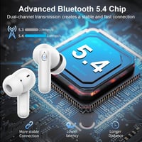 Nerunsa Bluetooth 5.4 sport fülhallgató ENC zajszűrővel, IP7, 50 óra lejátszás 2