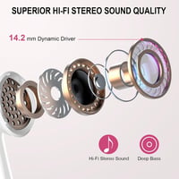 Nerunsa Bluetooth 5.4 HiFi in-ear fülhallgató ENC zajszűrővel, IP7, USB-C, 50 óra 7