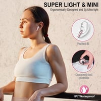 Nerunsa Bluetooth 5.4 HiFi in-ear fülhallgató ENC zajszűrővel, IP7, USB-C, 50 óra 5