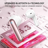 Nerunsa Bluetooth 5.4 HiFi in-ear fülhallgató ENC zajszűrővel, IP7, USB-C, 50 óra 2