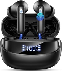 Nerunsa Bluetooth 5.4 in-ear fülhallgató HiFi, 50 óra üzemidő, IP7, LED kijelző 1